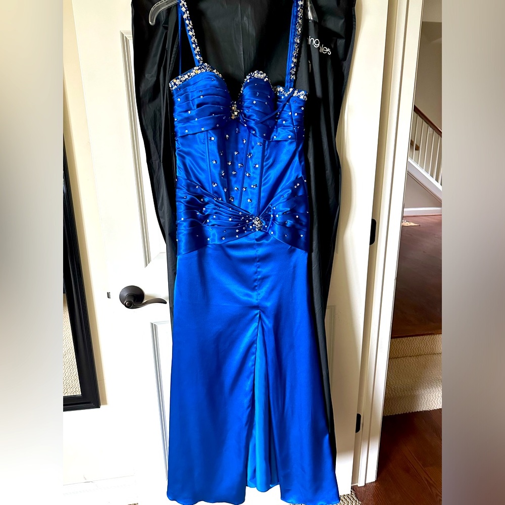 Mori Lee (originally $500) Blue Prom Dress